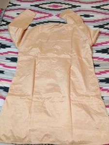 Men's Embroidered Silk Kurta
