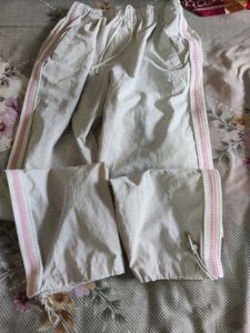 💯 Asics vintage style Pink Striped track Pants