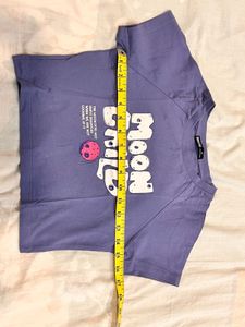 BONKERS Purple Crop Moon Child Tee