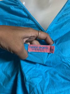 Blue T-Shirt with Glittery Print