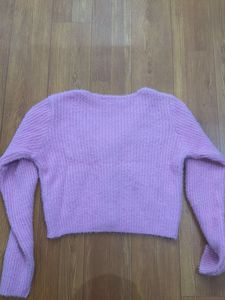 Cropped Fuzzy Cardigan