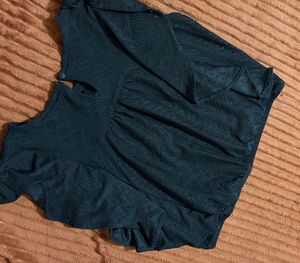 Stylish Black Textured Top