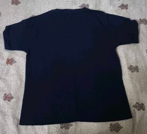 Navy Blue Graphic T-Shirt