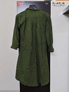 Stylish Olive Green Embroidered Kurta