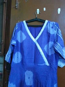 Beautiful Blue Tie-Dye Kurta