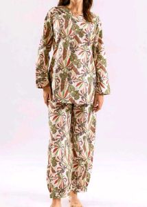 Vibrant Tropical Print Kurta set