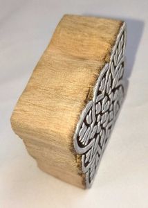Vintage Wooden Block Printing Tool