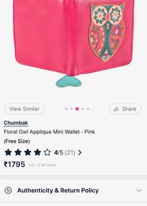 Pink Owl Wallet