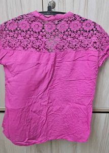 Pink Lace Top