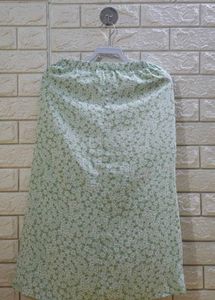 Floral Print High-Waist Skirt