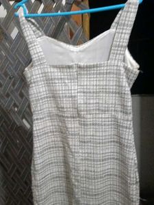 chic white & black tweed 2 - piece co- ord set