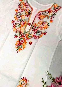 hand work chicken kari Kurta