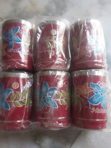 Set of 6 Stainless Steel glass