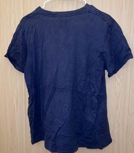 Cool Navy Blue Dog Graphic T-Shirt
