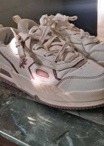 Women's White &amp; Purple Sneakers