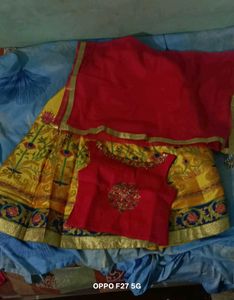 Girls' Ethnic Lehenga Choli Set