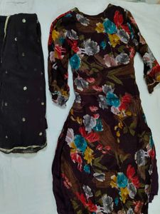 Floral Kurta Set with Dupatta