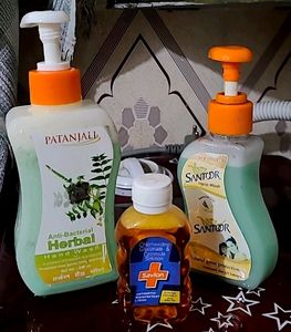 Santoor 1&amp; Patanjali Hand Wash 1&amp; 100ml Savlon1
