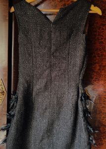 Sparkling Feather Trimmed Dress