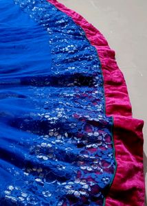 Blue Anarkali Kurta With Pant &amp; Dupatta💙