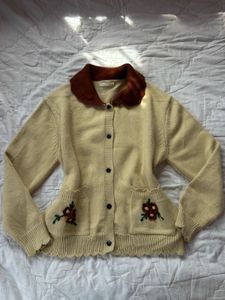 Chic Embroidered Cardigan