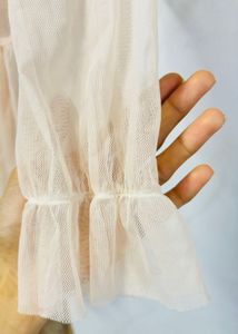 A net mini dress