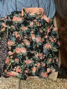 Bundle of Women's Tops 3 cotton. 4 woollen