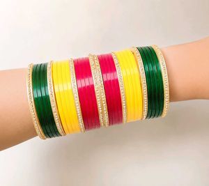 New Traditional Multicolor Plastic Bangles Set for