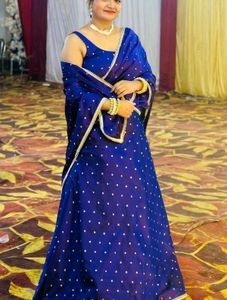 Elegant lehenga skirt with blouse and dupatta