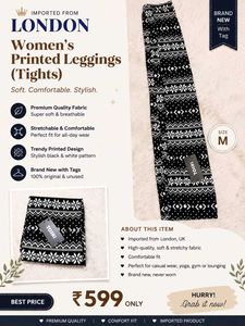 🏷️ Brand New Imported UK Leggings – Classic Winte