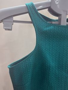 Teal Textured Bodycon Dress