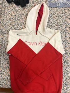 White &amp; Red Hoodie
