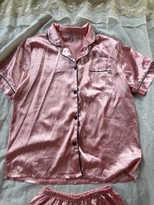Thailand imported Satin Pajama Set - Pink