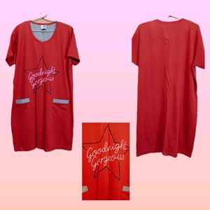 Red 'Goodnight Gorgeous' Nightdress