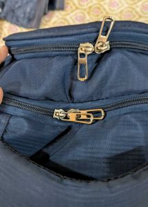 Stylish Navy Backpack with JNU logo
