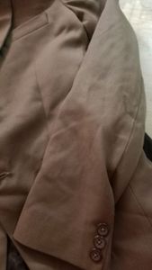 chocolate 🍫 brown coat 34 size one time wear only