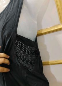 Black Sleeveless Tank Top