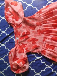 Floral Smocked Puff Sleeve Dress