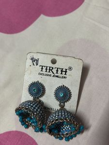 oxidised earrings and rings