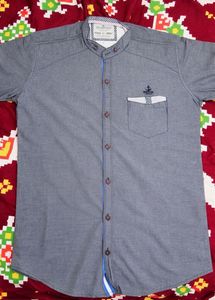 Grey denim shirt