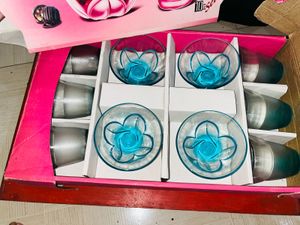 Lazer Blossom Glass Set