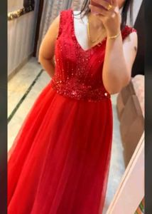 Stunning Red Embellished Gown