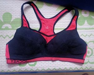 Jockey Sports Bra - Ruby &amp; Black