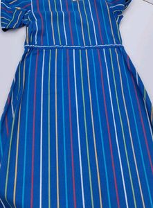 Khadi Cotton Striped A-line Kurti