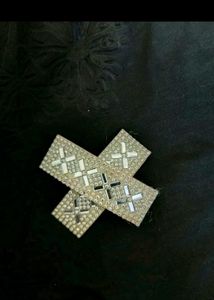 Combo Of 3 AD Necklace And Korean Clips
