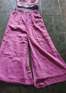 Beautiful Purple Embroidered Gown