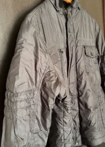 Men's Grey Padded Jacket