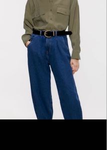 Zara Olive Green Button-Up Shirt