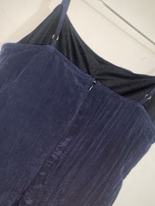 Elegant Navy Ruched Dress