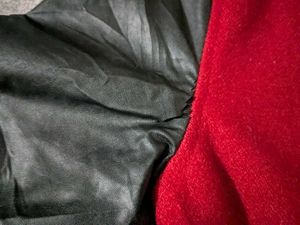 Vintage Red &amp; Black Varsity Jacket